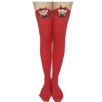 Women's Sweet Stripe Solid Color Polyester Rib-knit Over The Knee Socks 2 Pieces sku image 8