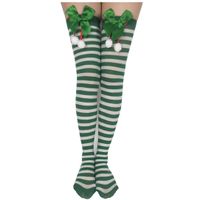 Women's Sweet Stripe Solid Color Polyester Rib-knit Over The Knee Socks 2 Pieces sku image 12