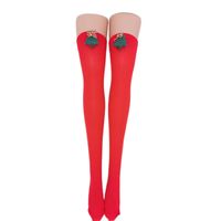 Women's Sweet Stripe Solid Color Polyester Rib-knit Over The Knee Socks 2 Pieces sku image 20