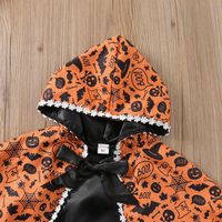 Halloween Fashion Pumpkin Letter Bowknot Cotton Girls Dresses main image 2