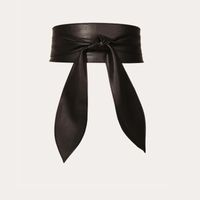 Fashion Solid Color Pu Leather Bowknot Women's Leather Belts 1 Piece main image 6