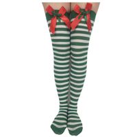 Women's Sweet Stripe Solid Color Polyester Rib-knit Over The Knee Socks 2 Pieces sku image 14