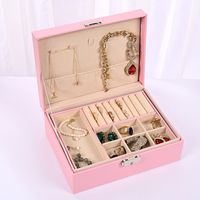Simple Style Solid Color Pu Leather Jewelry Boxes 1 Piece sku image 3