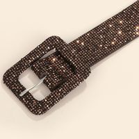 Fashion Rectangle Pu Leather Sequins Women's Leather Belts 1 Piece main image 4