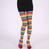 Stripe Solid Color Breathable Stockings sku image 34