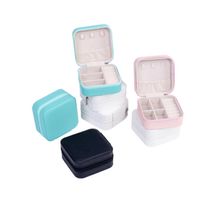 Simple Style Solid Color Flannel Jewelry Boxes 1 Piece main image 4