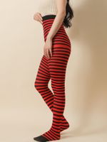Stripe Solid Color Breathable Stockings sku image 30