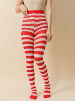 Stripe Solid Color Breathable Stockings sku image 29
