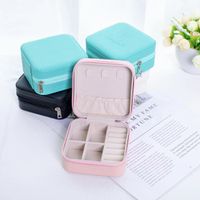 Simple Style Solid Color Flannel Jewelry Boxes 1 Piece main image 3