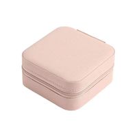 Simple Style Solid Color Flannel Jewelry Boxes 1 Piece sku image 1