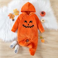 Halloween Fashion Grimace Polyester Baby Rompers main image 1