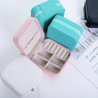 Simple Style Solid Color Flannel Jewelry Boxes 1 Piece main image 2