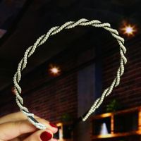 Style Simple Géométrique Métal Placage Perles Artificielles Bande De Cheveux 1 Pièce sku image 17