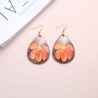 1 Pair Simple Style Water Droplets Flowers Arylic Earrings main image 4