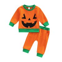 Halloween Fashion Cartoon Cotton Girls Clothing Sets sku image 4