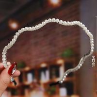 Style Simple Géométrique Métal Placage Perles Artificielles Bande De Cheveux 1 Pièce sku image 13