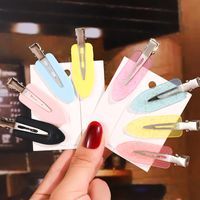 Fashion Water Droplets Plastic Stoving Varnish Hair Clip 1 Piece main image 1