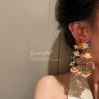 Simple Style Geometric Alloy Artificial Gemstones Women's Earrings 1 Pair main image 3