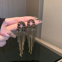 Simple Style Geometric Alloy Artificial Gemstones Women's Earrings 1 Pair sku image 65