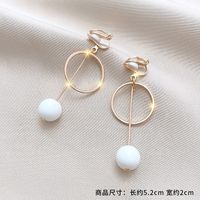 Fashion Geometric Alloy Plating Artificial Gemstones Women's Ear Clips 1 Pair sku image 8