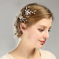 Sweet Geometric Flower Alloy Artificial Rhinestones Artificial Pearls Hairpin main image 2