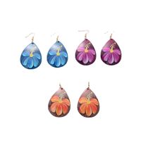 1 Pair Simple Style Water Droplets Flowers Arylic Earrings main image 5