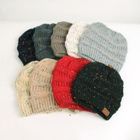 Women's Fashion Multicolor Sewing Eaveless Wool Cap main image 5