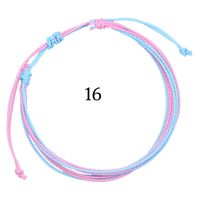 Ethnic Style Waves Wax Line Knitting Unisex Bracelets sku image 15