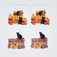 Women's Cute Pumpkin Polyester Cotton Printing Ankle Socks main image 3