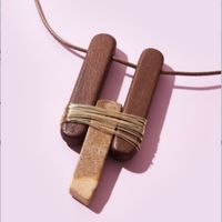 Fashion Geometric Stone Pendant Necklace 1 Piece main image 2