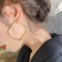 Simple Style Geometric Alloy Gold Plated Women's Earrings 1 Pair sku image 3