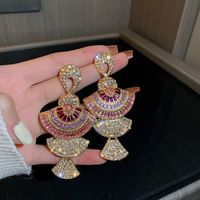 Simple Style Geometric Alloy Artificial Gemstones Women's Earrings 1 Pair sku image 73