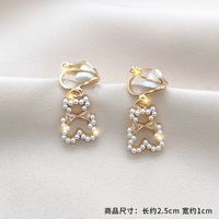 Fashion Geometric Alloy Plating Artificial Gemstones Women's Ear Clips 1 Pair sku image 37