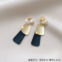 Fashion Geometric Alloy Plating Artificial Gemstones Women's Ear Clips 1 Pair sku image 17