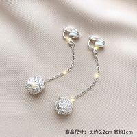 Fashion Geometric Alloy Plating Artificial Gemstones Women's Ear Clips 1 Pair sku image 6