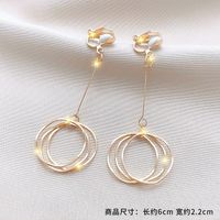 Fashion Geometric Alloy Plating Artificial Gemstones Women's Ear Clips 1 Pair sku image 33