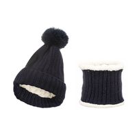 Niños Unisex Moda Color Sólido Pompones Punto Acanalado Gorro De Lana sku image 7