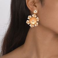 Fashion Snowflake Beaded Sequin Women's Drop Earrings 1 Pair main image 5