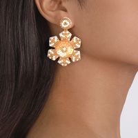 Fashion Snowflake Beaded Sequin Women's Drop Earrings 1 Pair main image 6