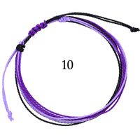 Style Ethnique Vagues Ligne De Cire Tricot Unisexe Bracelets sku image 9