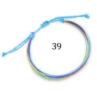 Ethnic Style Waves Wax Line Knitting Unisex Bracelets sku image 45