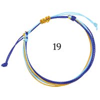 Ethnischer Stil Wellen Wachslinie Stricken Unisex Armbänder sku image 8