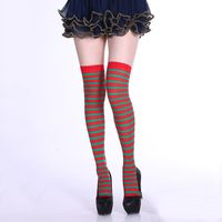 Stripe Solid Color Breathable Stockings sku image 6