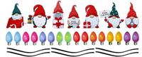 Weihnachten Glühbirne Alte Mann Schneemann Gnome Elch Auto Dekoration Magnetische Reflektierende Aufkleber sku image 15