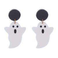 Fashion Pumpkin Letter Ghost Patchwork Arylic Earrings sku image 13
