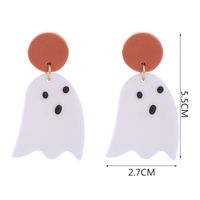 Fashion Pumpkin Letter Ghost Patchwork Arylic Earrings sku image 14