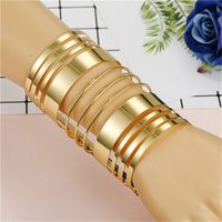 Fashion Solid Color Alloy Hollow Out Women's Bangle 1 Piece sku image 9