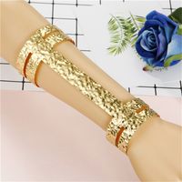 Fashion Solid Color Alloy Hollow Out Women's Bangle 1 Piece sku image 8
