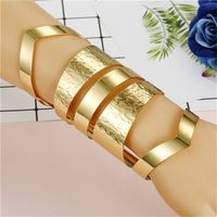 Fashion Solid Color Alloy Hollow Out Women's Bangle 1 Piece sku image 7