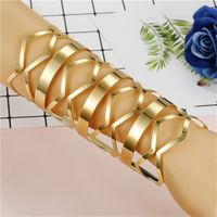 Fashion Solid Color Alloy Hollow Out Women's Bangle 1 Piece sku image 5